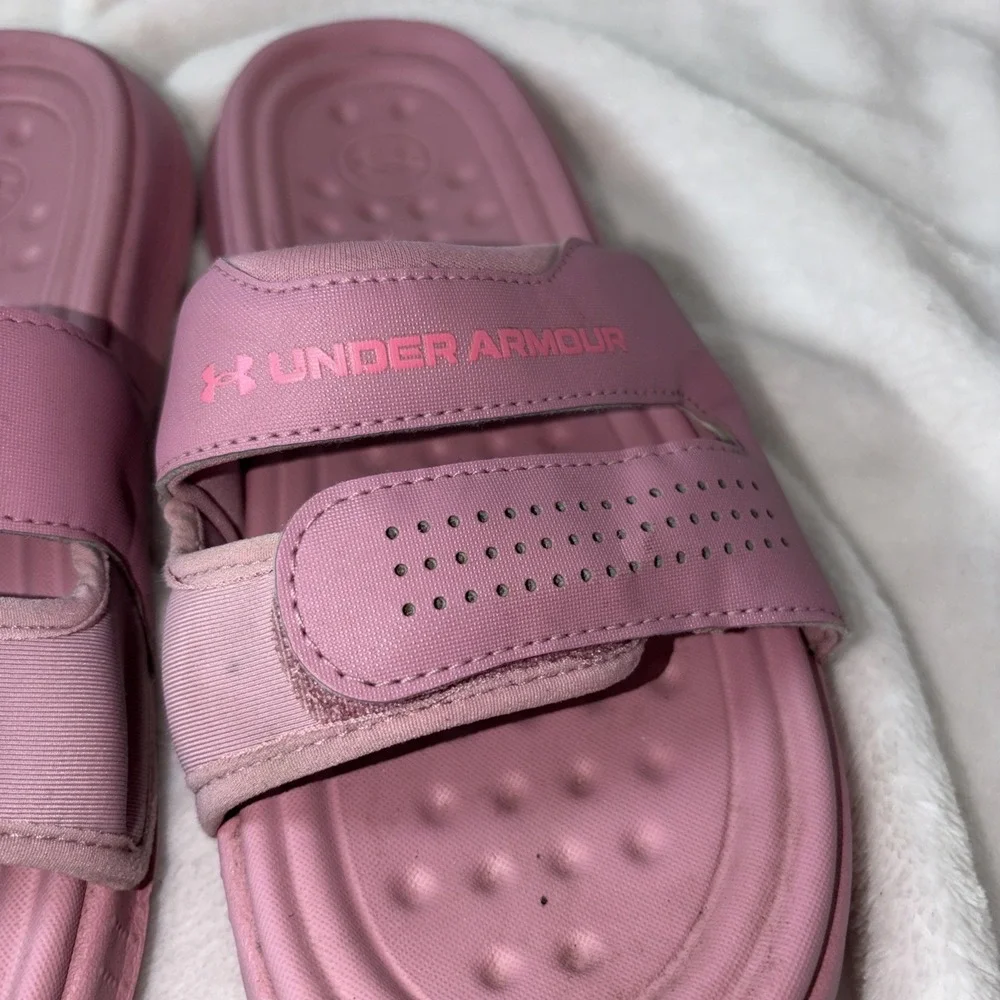 Under Armour Women's Ansa Studio Slide Sandals Size‎ 9 Poolside Gym Retro Pink